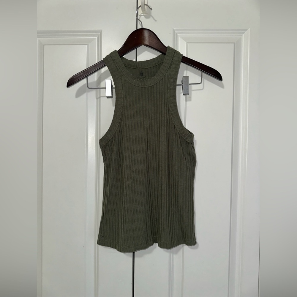 Free People Movement Blissed Out Tank Stretch Ribbed Tank Top S